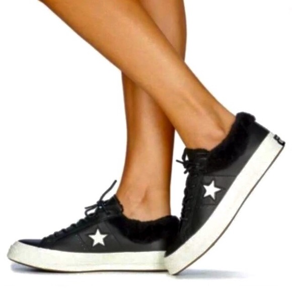 converse platform faux fur